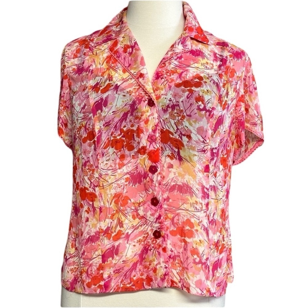 Studio I Pink Short Sleeved Blouse 16W